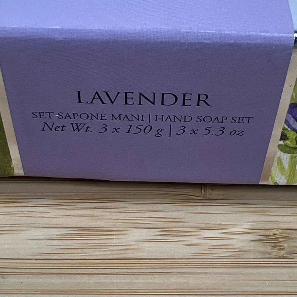 La Florentina ~ Lavender Moisturizing Bar Soap‎ 3 X 5.3 oz Made in Italy NIB
